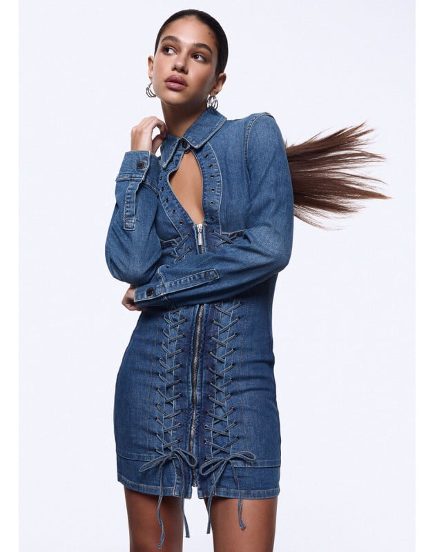 copy of LIU JO feat Elodie- Top effetto denim