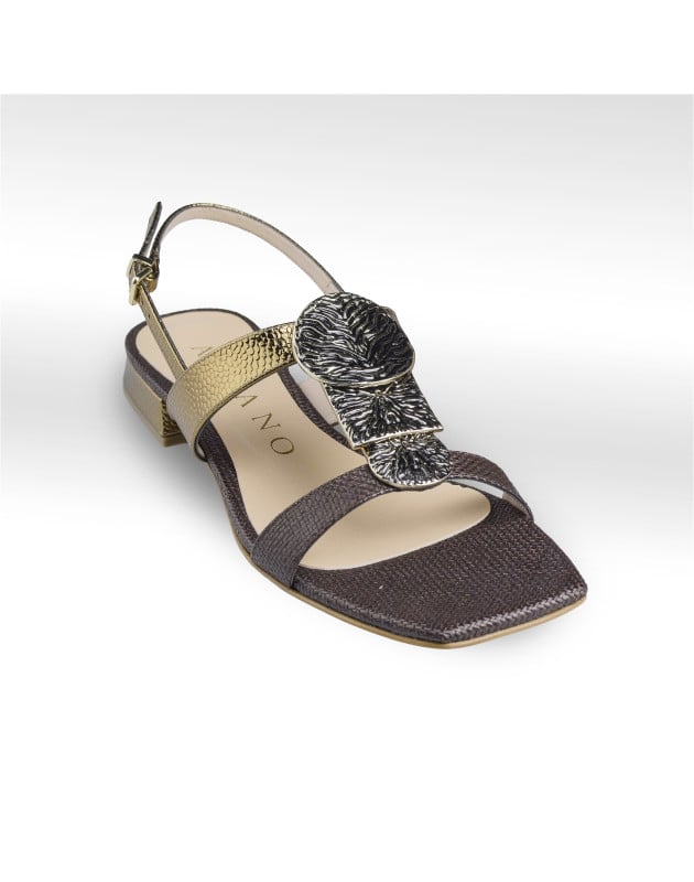 ALBANO- Sandalo Saint-Tropez in Raffia