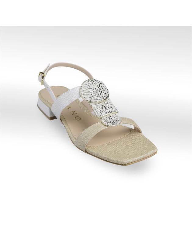 ALBANO- Sandalo Saint-Tropez in Raffia