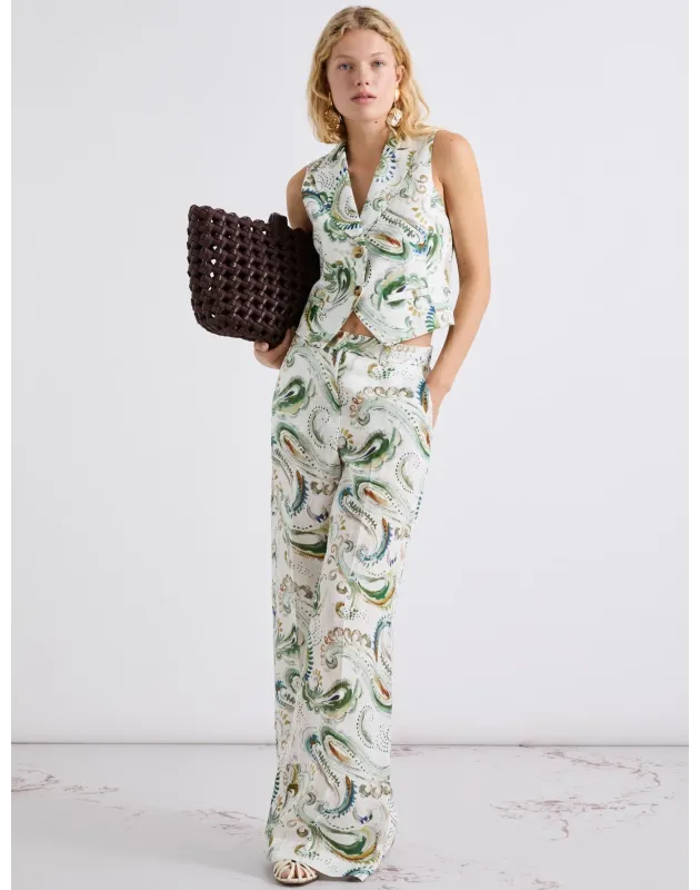 MARELLA- MLLDOMINO - Pantalone a palazzo in lino