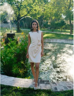 MARELLA- MLLCARENA - Abito smanicato in satin