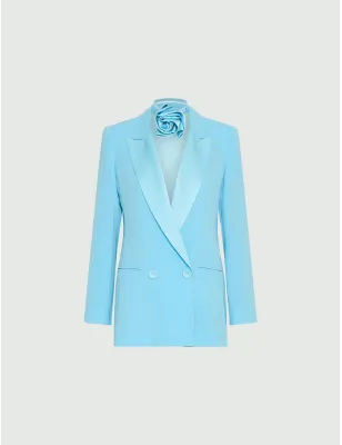 MARELLA - MLLGIUGNO - Blazer in envers satin con cintura