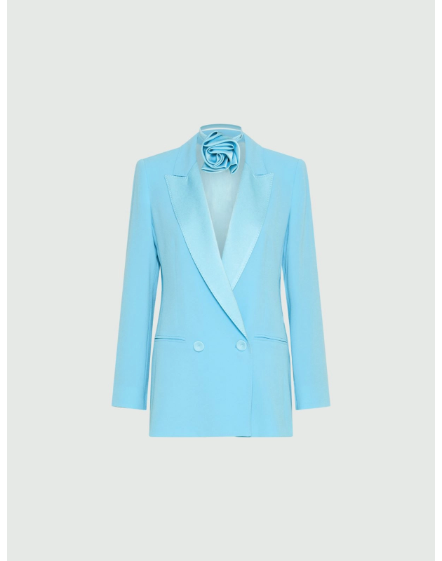 MARELLA - MLLGIUGNO - Blazer in envers satin con cintura