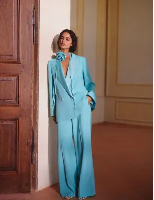 MARELLA - MLLGIUGNO - Blazer in envers satin con cintura