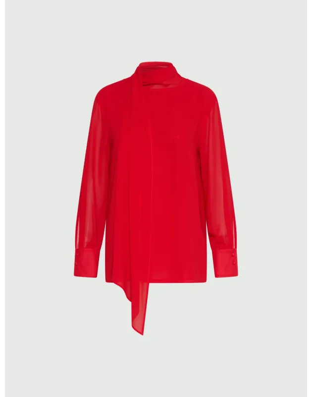 MARELLA- MLTCRESTA - Blusa in georgette crêpe