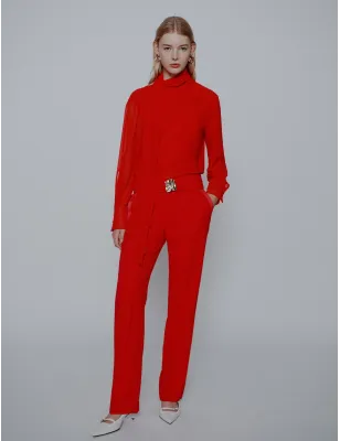 MARELLA- MLTCRESTA - Blusa in georgette crêpe