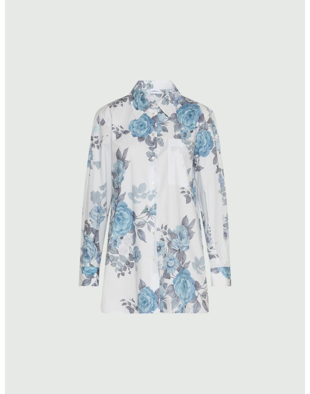 MARELLA- MLLAMICI - Camicia oversize in popeline stretch