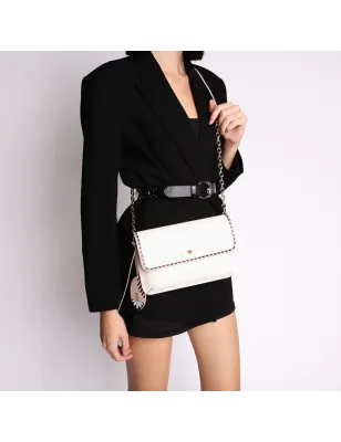 TOSCA BLU- Tracollina Blanca in pelle