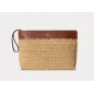 copy of RALPH LAUREN- Borsa tote grande Kyla in paglia con finiture in pelle