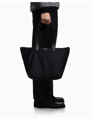 EMPORIO ARMANI- Shopper media in nylon riciclato ASV