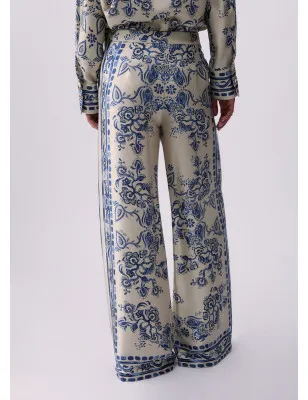 LIU JO- Pantaloni con stampa foulard