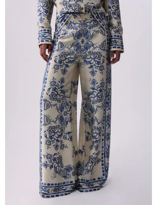 LIU JO- Pantaloni con stampa foulard