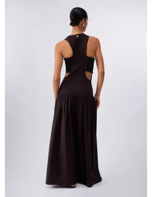 LIU JO- Abito lungo con cut-out