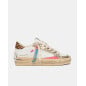 CRIME LONDON- SK8 DELUXE WEDGE GOLD ANIMALIER