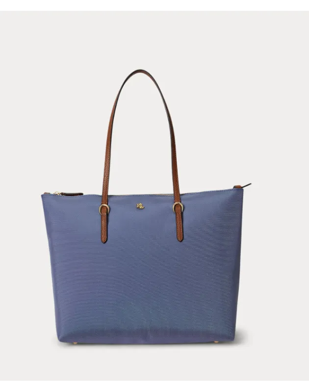 RALPH LAUREN- Borsa tote media in nylon Keaton
