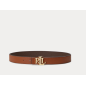 RALPH LAUREN- Cintura reversibile in pelle martellata con logo RALPH LAUREN- Cintura reversibile in pelle martellata con logo