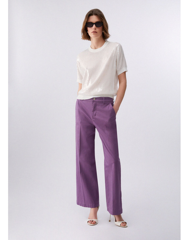 LIU JO- Pantaloni flare a vita alta