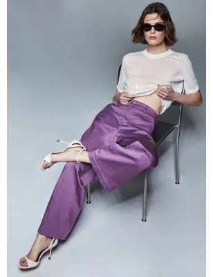 LIU JO- Pantaloni flare a vita alta