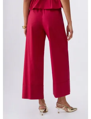 LIU JO- Pantaloni flare in popeline