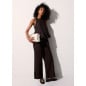 LIU JO- Pantaloni flare in popeline LIU JO- Pantaloni flare in popeline