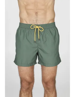 JULIPET- Boxer mare uomo, in leggera tela tinta unita verde