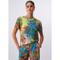 LIU JO- T-shirt in raso stampato