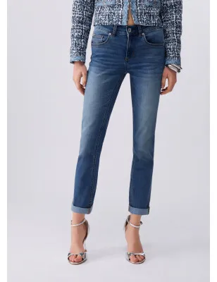 LIU JO- Jeans skinny con risvolto