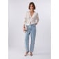 LIU JO- Jeans straight con ricami gioiello
