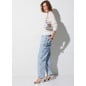 LIU JO- Jeans straight con ricami gioiello