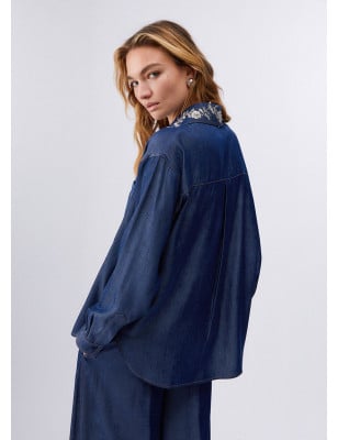 LIU JO- Camicia con colletto removibile