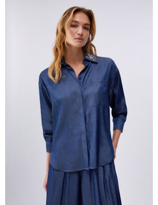 LIU JO- Camicia con colletto removibile