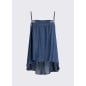 LIU JO- Mini abito in denim con castoni