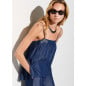 LIU JO- Mini abito in denim con castoni