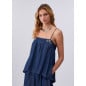 LIU JO- Mini abito in denim con castoni