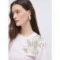 LIU JO- T-shirt con ricamo gioiello