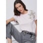 LIU JO- T-shirt con ricamo gioiello