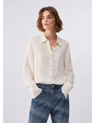 LIU JO- Camicia con bottoni logati
