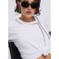 LIU JO- T-shirt oversize con ricami gioiello