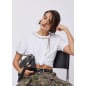 LIU JO- T-shirt oversize con ricami gioiello