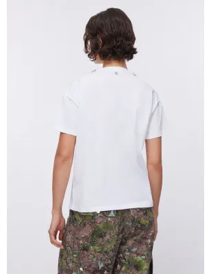 LIU JO- T-shirt oversize con ricami gioiello