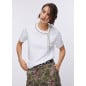 LIU JO- T-shirt oversize con ricami gioiello