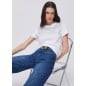 LIU JO- T-shirt con castoni gioiello