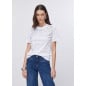 LIU JO- T-shirt con castoni gioiello