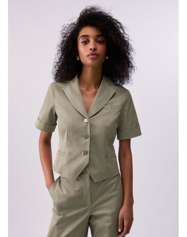 LIU JO- Giacca in gabardine LIU JO- Giacca in gabardine
