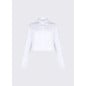 LIU JO- Camicia boxy con ricami gioiello