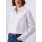 LIU JO- Camicia boxy con ricami gioiello