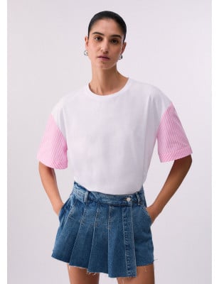 LIU JO- T-shirt con foulard