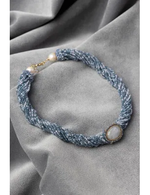 SICYLUI - Collana con pietra di labbratorite in argento 925