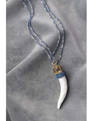 SICYLUI - Collana Corno in ceramica