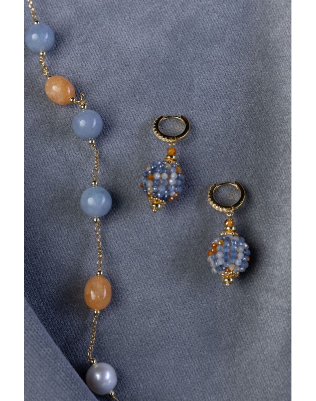 SICYLUI - Orecchini tessiti flat in argento 925
